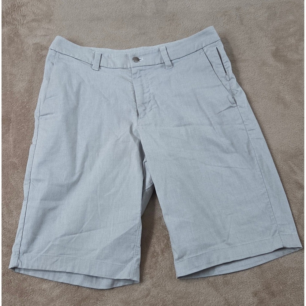 Lululemon Commission Short Qwick Oxford 11" Relaxed Men 31 Light blue EUC